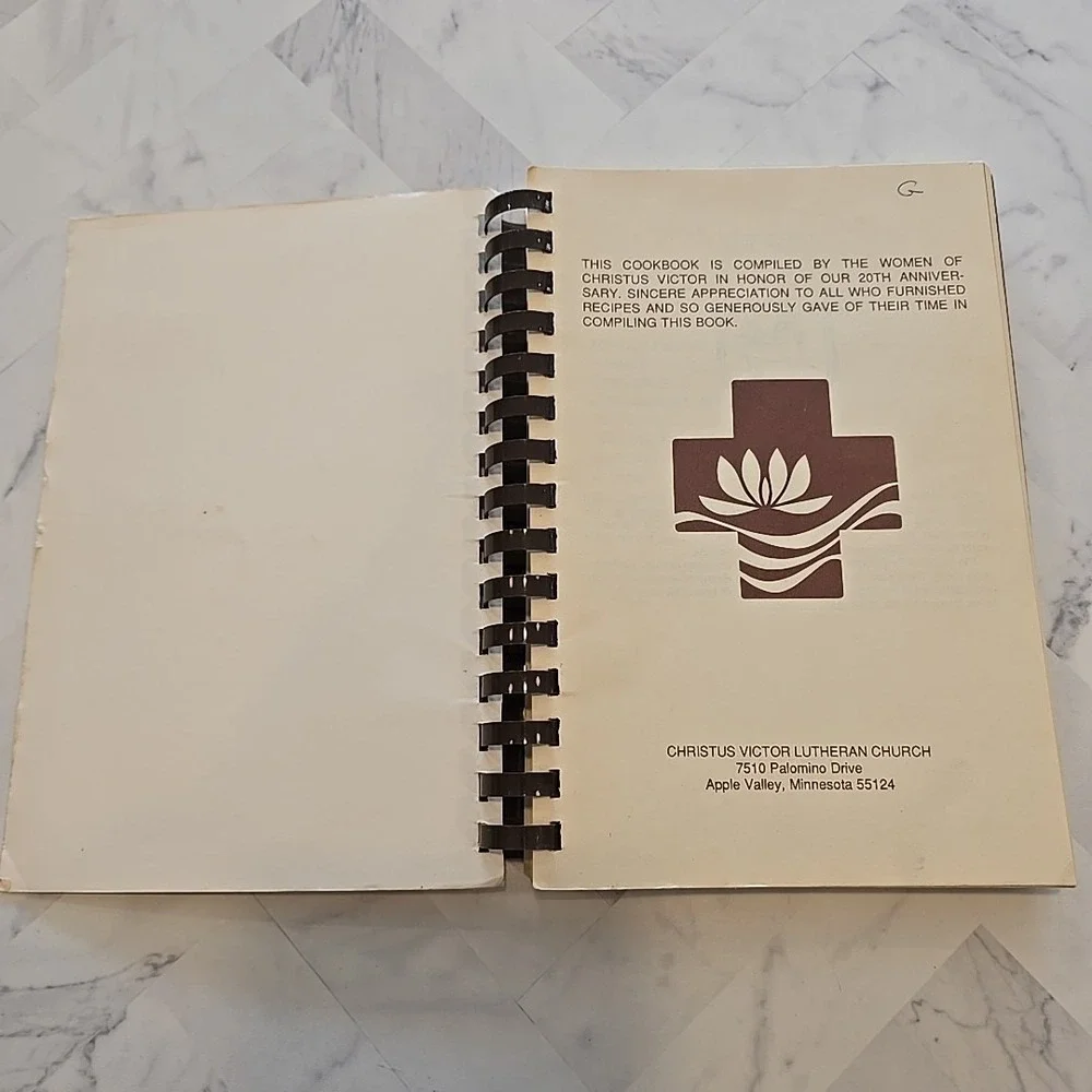 Christus Victors Burnt Offerings II Lutheran Church Cookbook 1967-1987 Minnesota